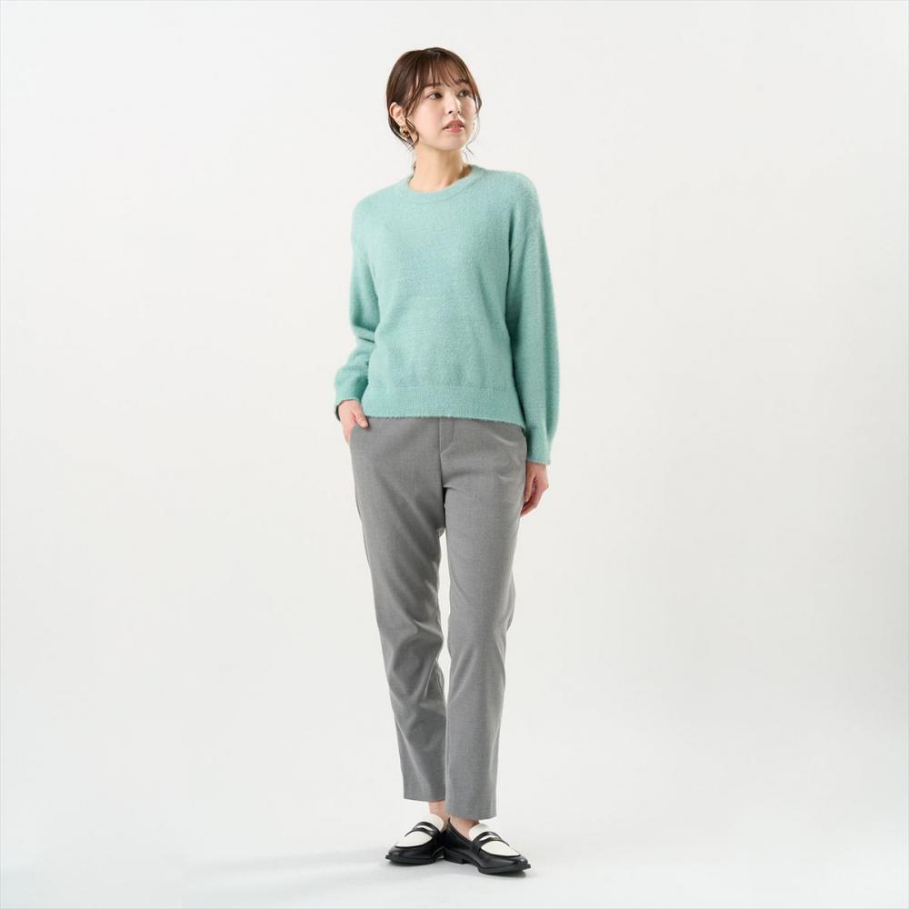 【Pitta Re:)】 ニット ラメフェザー プルオーバー レディース