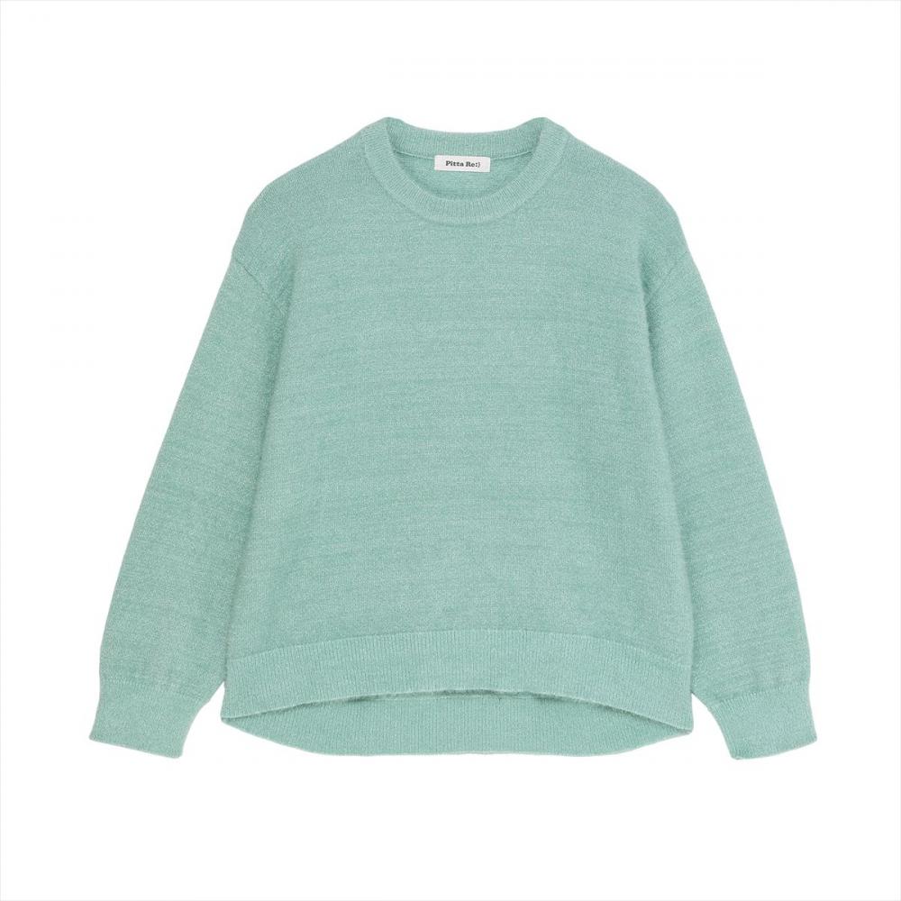 【Pitta Re:)】 ニット ラメフェザー プルオーバー レディース