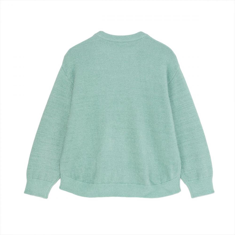 【Pitta Re:)】 ニット ラメフェザー プルオーバー レディース