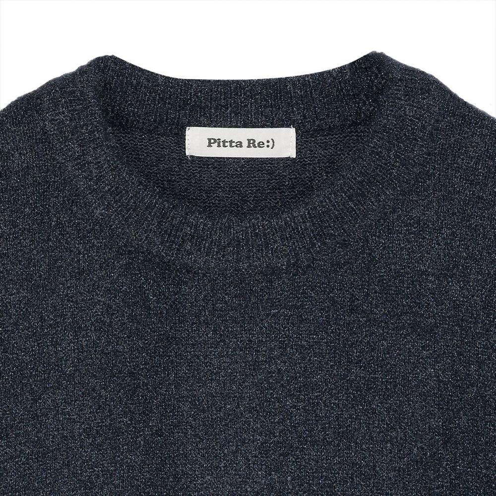 【Pitta Re:)】 ニット ラメフェザー プルオーバー レディース