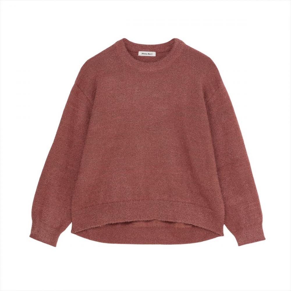 【Pitta Re:)】 ニット ラメフェザー プルオーバー レディース