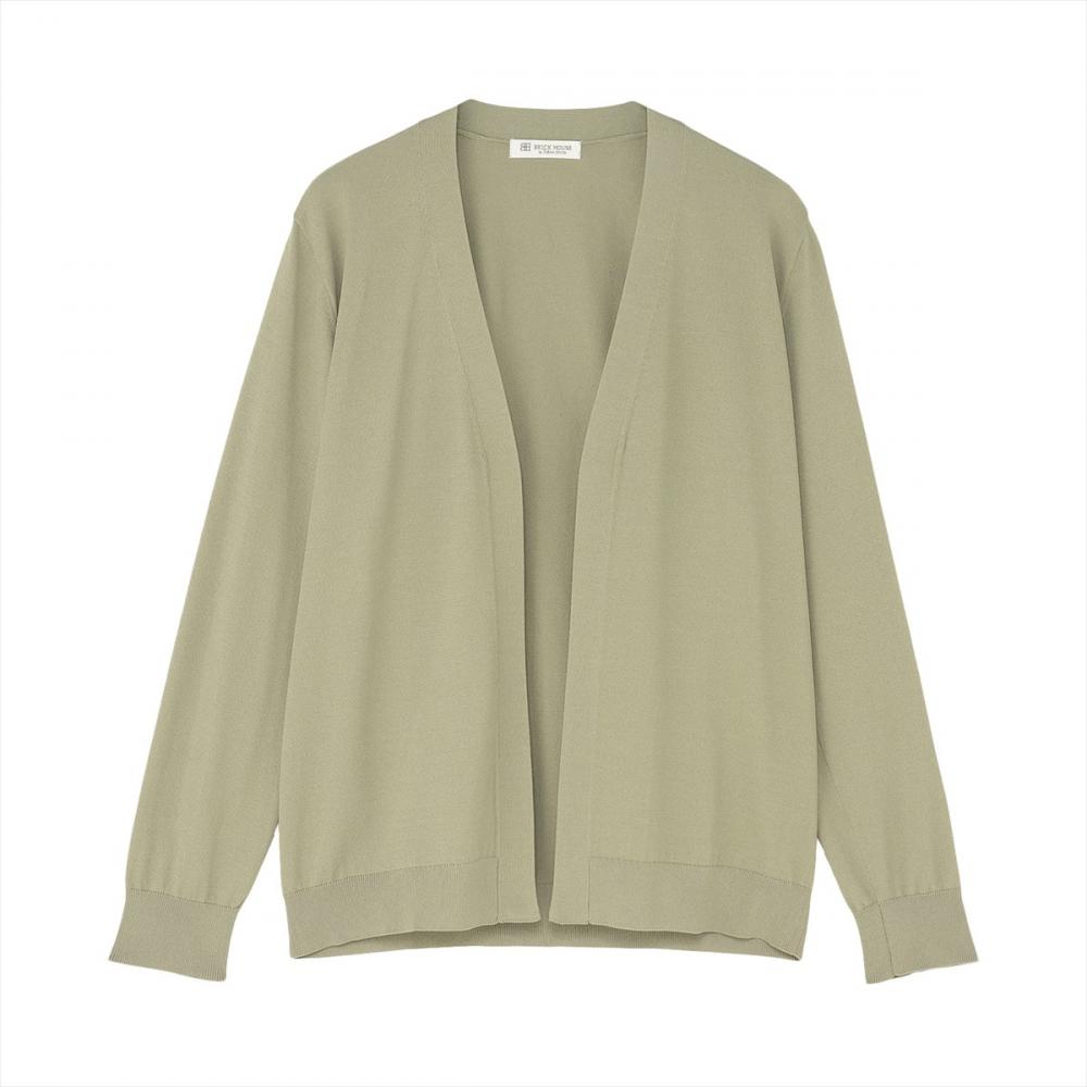ニット ドライレーヨン ミドル丈 トッパーカーディガン レディース