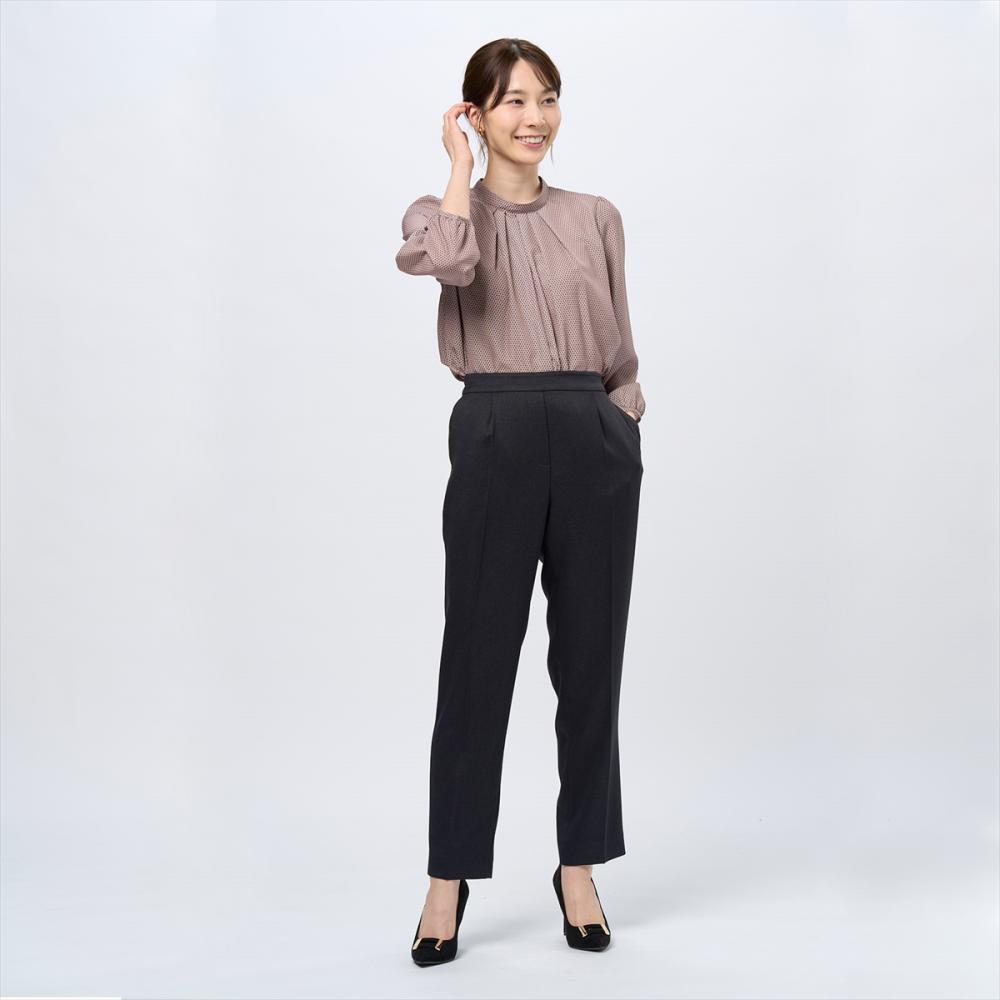 テーパードパンツ ウーリッシュ素材 レディース