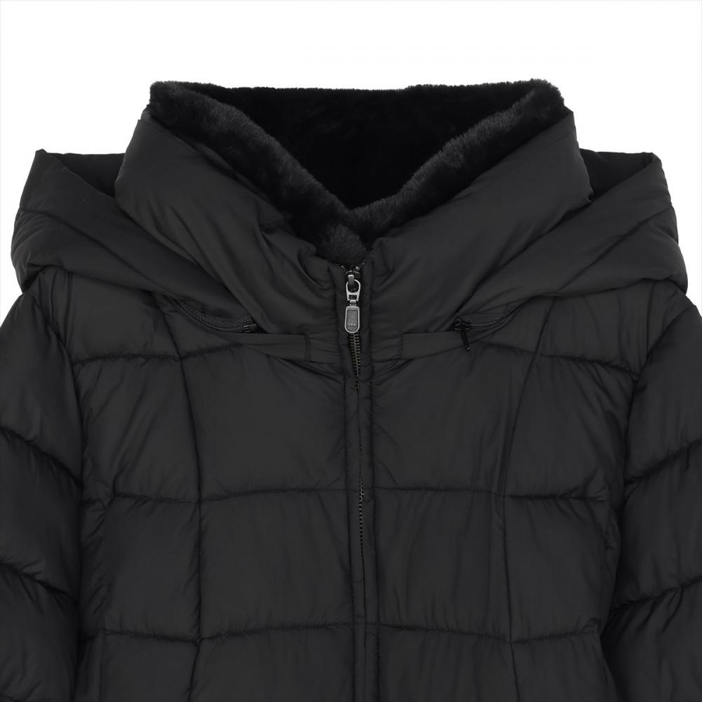 アウター ファイバーダウン コート レディース