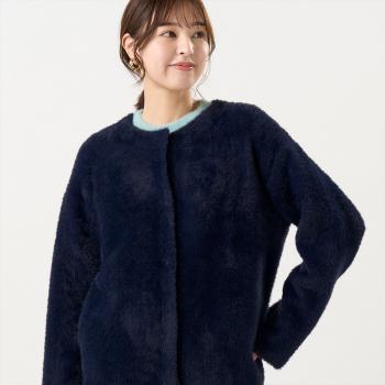 ネイビー×ベージュ