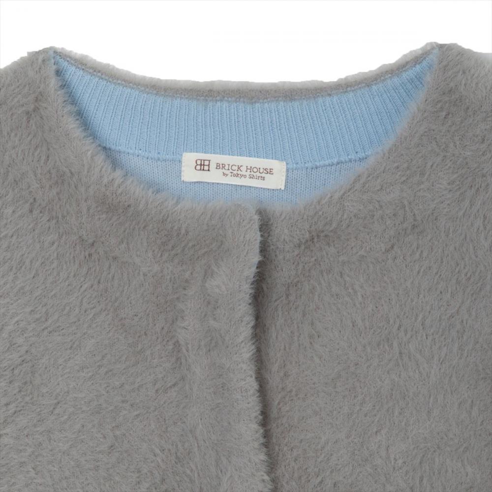 アウター Wフェイス ニット ジャケット レディース