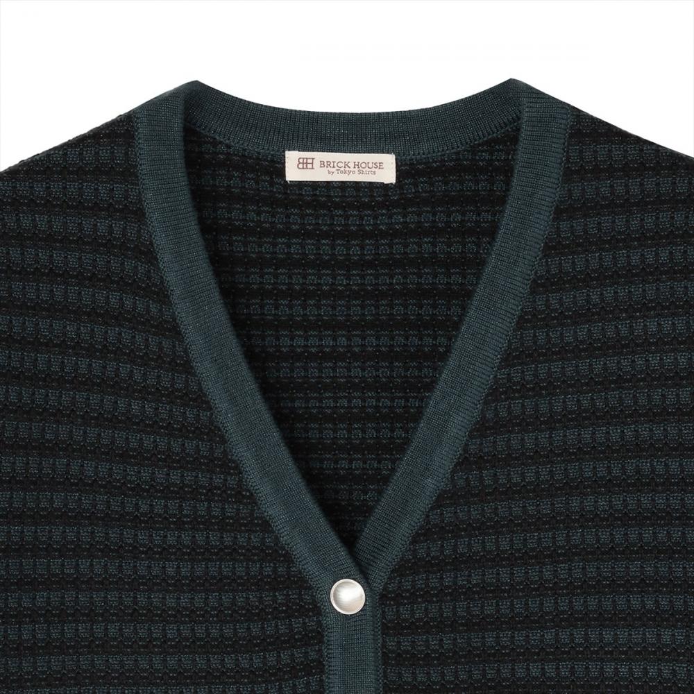 アウター ツイード風 Vネック ジャケット レディース