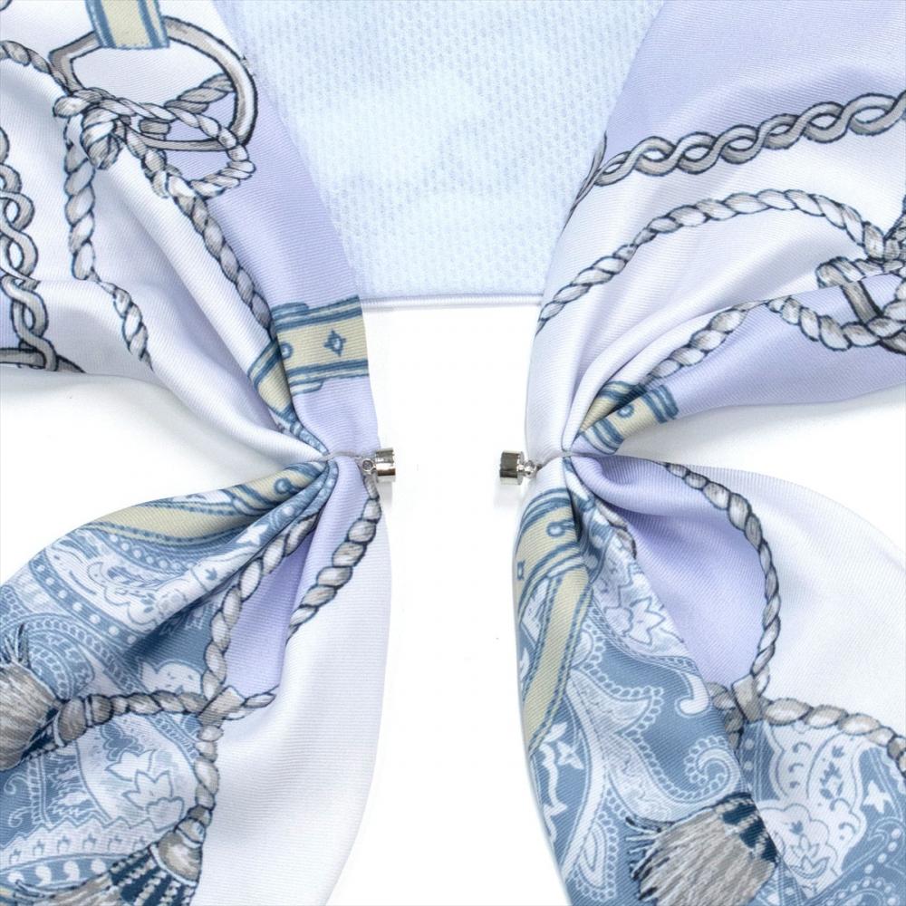 ひんやりワンタッチ スカーフ レディース