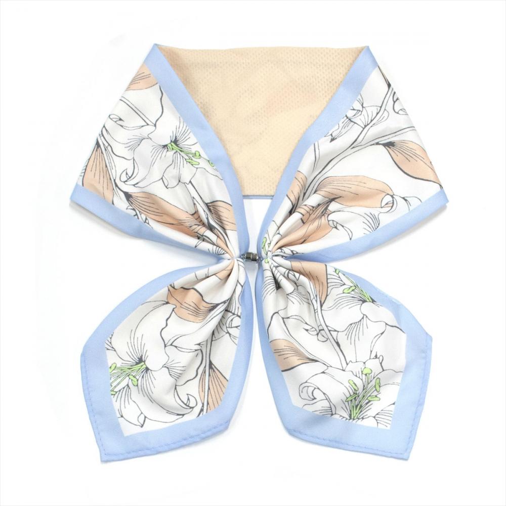 ひんやりワンタッチ スカーフ レディース