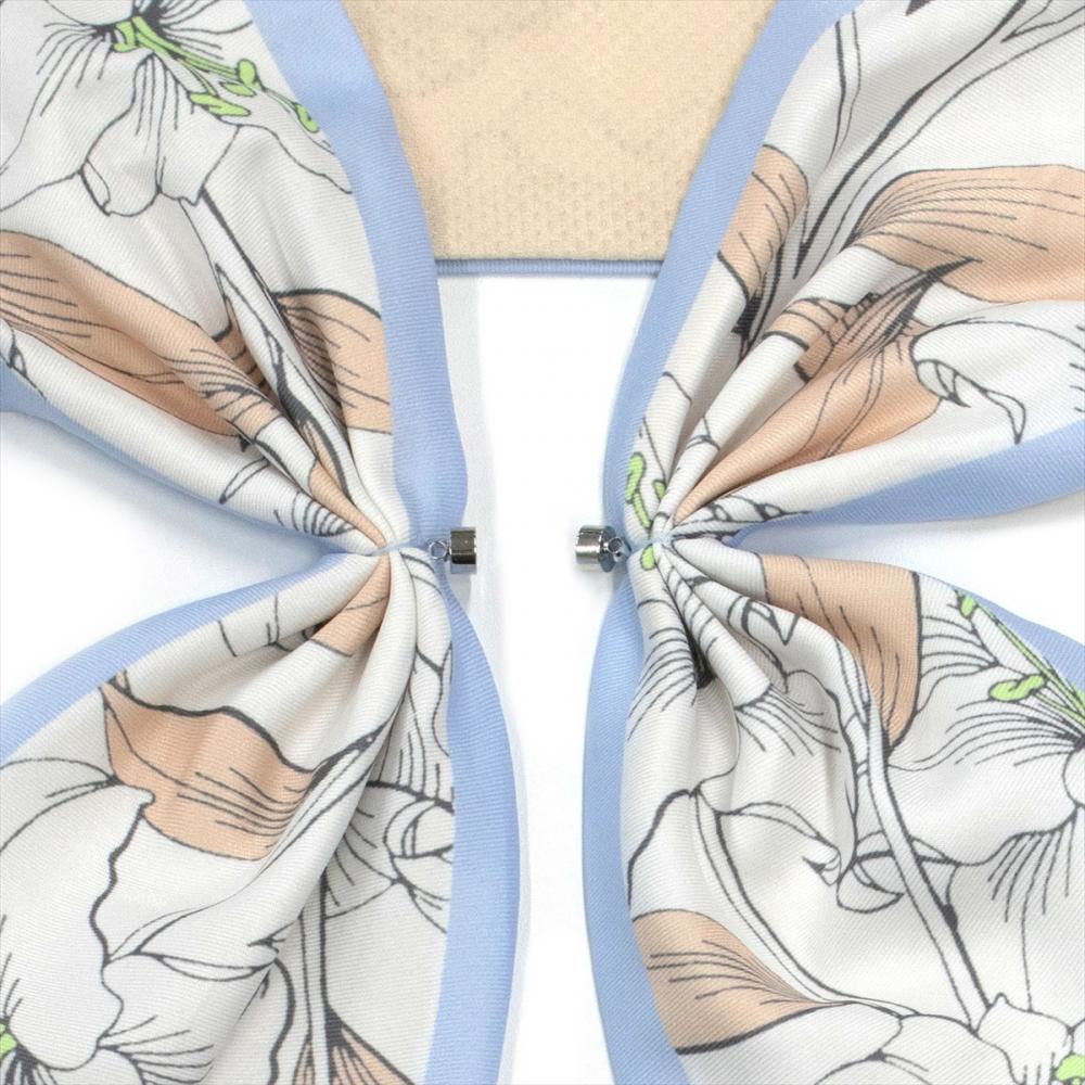 ひんやりワンタッチ スカーフ レディース