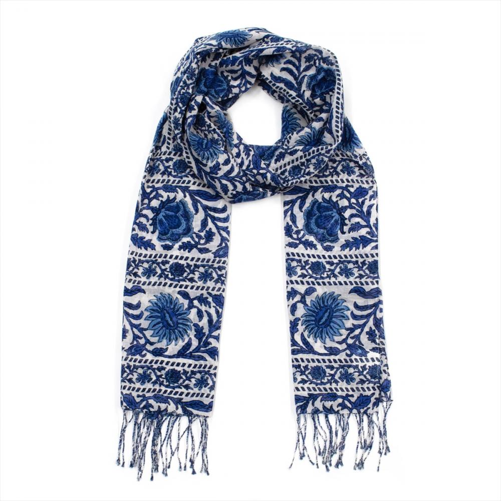 フラワーライン ストール レディース