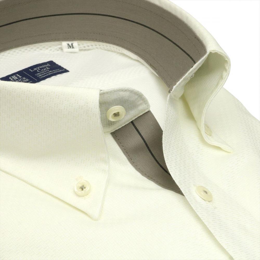 【Layered Cool】 ボタンダウン 半袖 形態安定 ワイシャツ