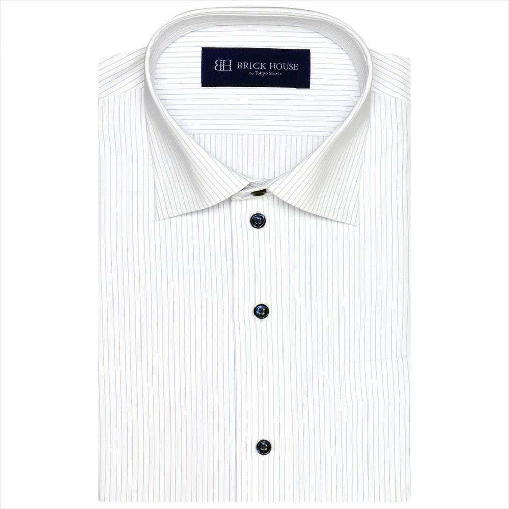 ワイド 半袖 形態安定 ワイシャツ(S ブルー): 東京シャツ公式通販｜ノーアイロン形態安定ビジネスワイシャツ専門店