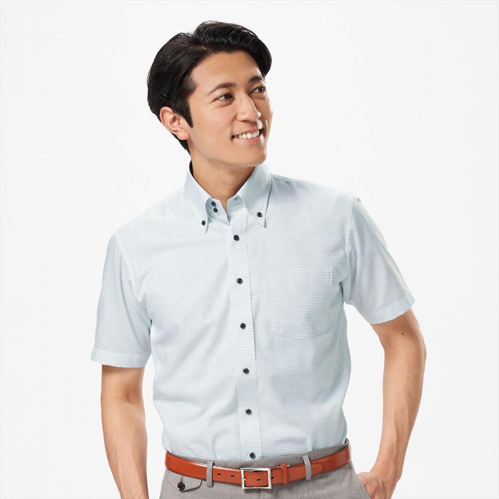 Layered Cool】 ボットーニ 半袖 形態安定 ワイシャツ(S グリーン): 東京シャツ公式通販｜ノーアイロン形態安定ビジネスワイシャツ専門店