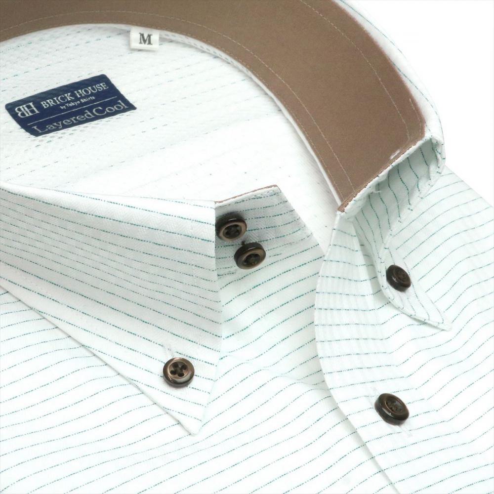 【Layered Cool】 ボットーニ 半袖 形態安定 ワイシャツ