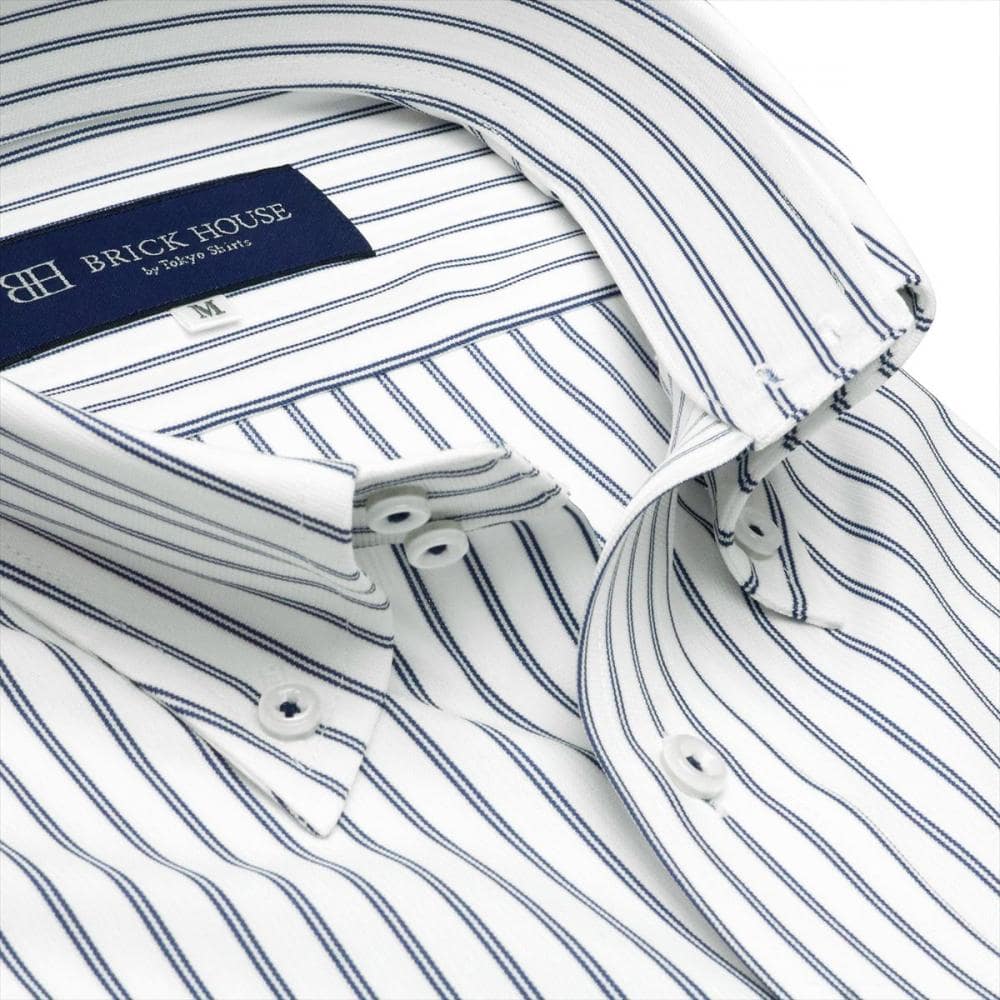 【持続涼感】 COOL SILVER(R) ボットーニ 半袖 形態安定 ニットシャツ