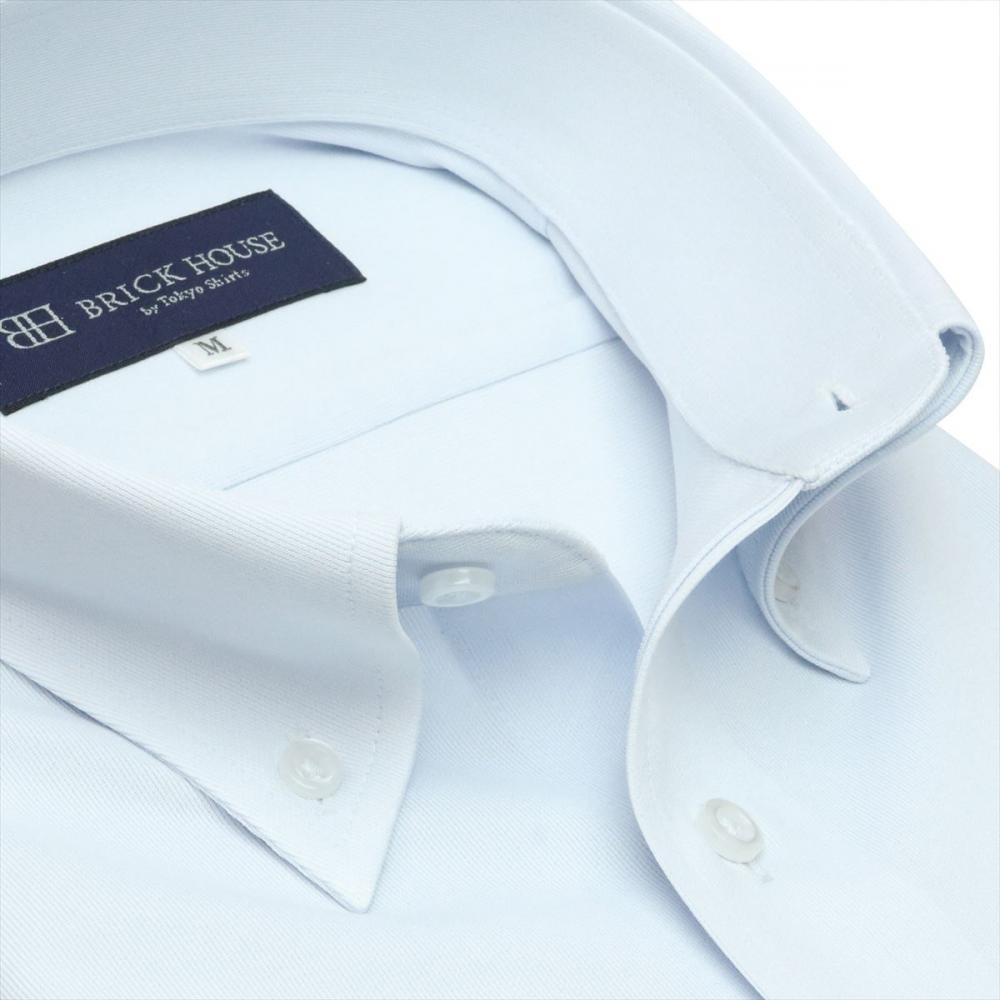 【持続涼感】 COOL SILVER(R) ボタンダウン 半袖 形態安定 ニットシャツ