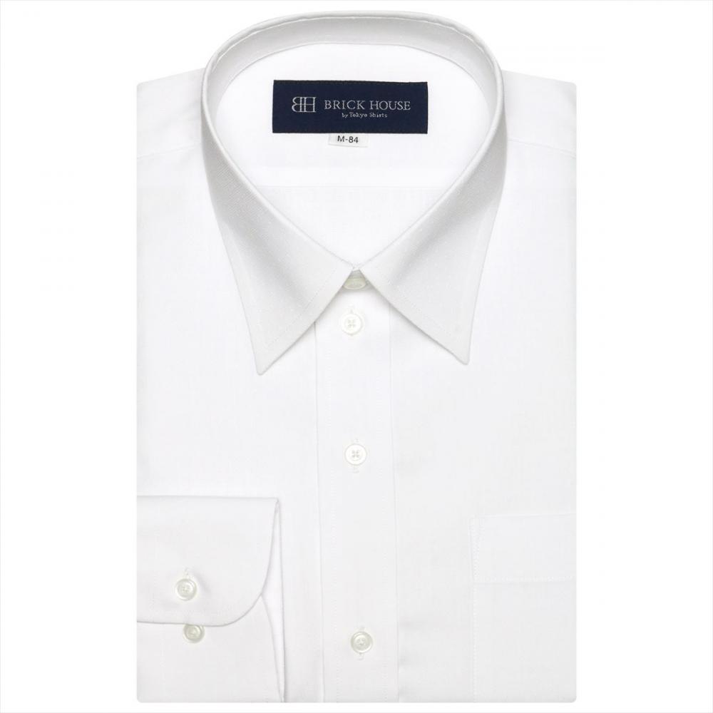透け防止】 レギュラー 長袖 形態安定 ワイシャツ(S37-80 ホワイト): 東京シャツ公式通販｜ノーアイロン形態安定ビジネスワイシャツ専門店