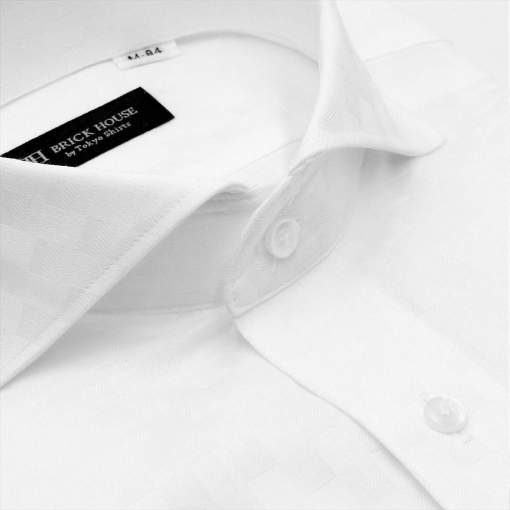 【通販限定イベント】ホリゾンタルワイド 長袖 形態安定 ワイシャツ