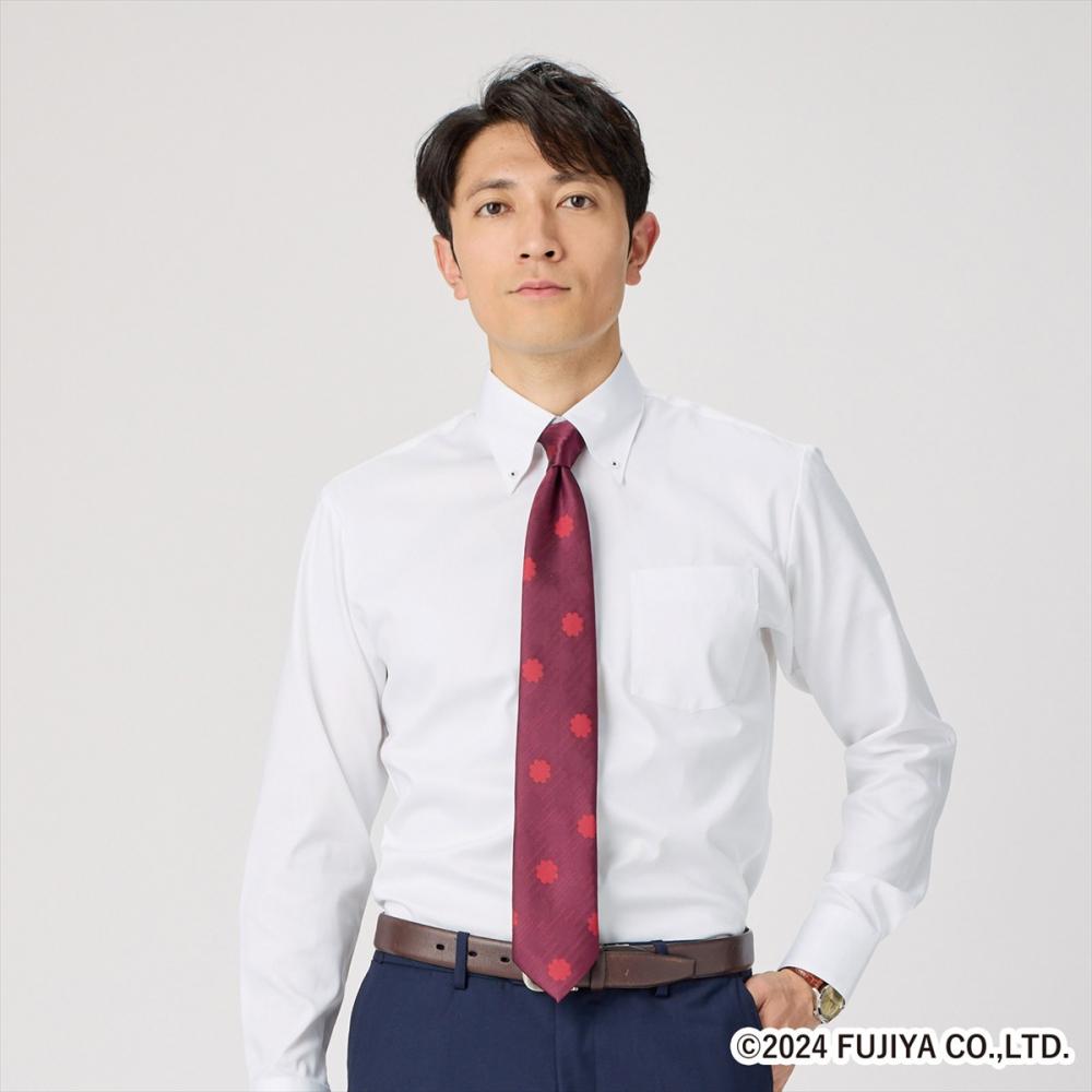 【ペコちゃん×TOKYO SHIRTS】 ボタンダウン 長袖 形態安定 ワイシャツ
