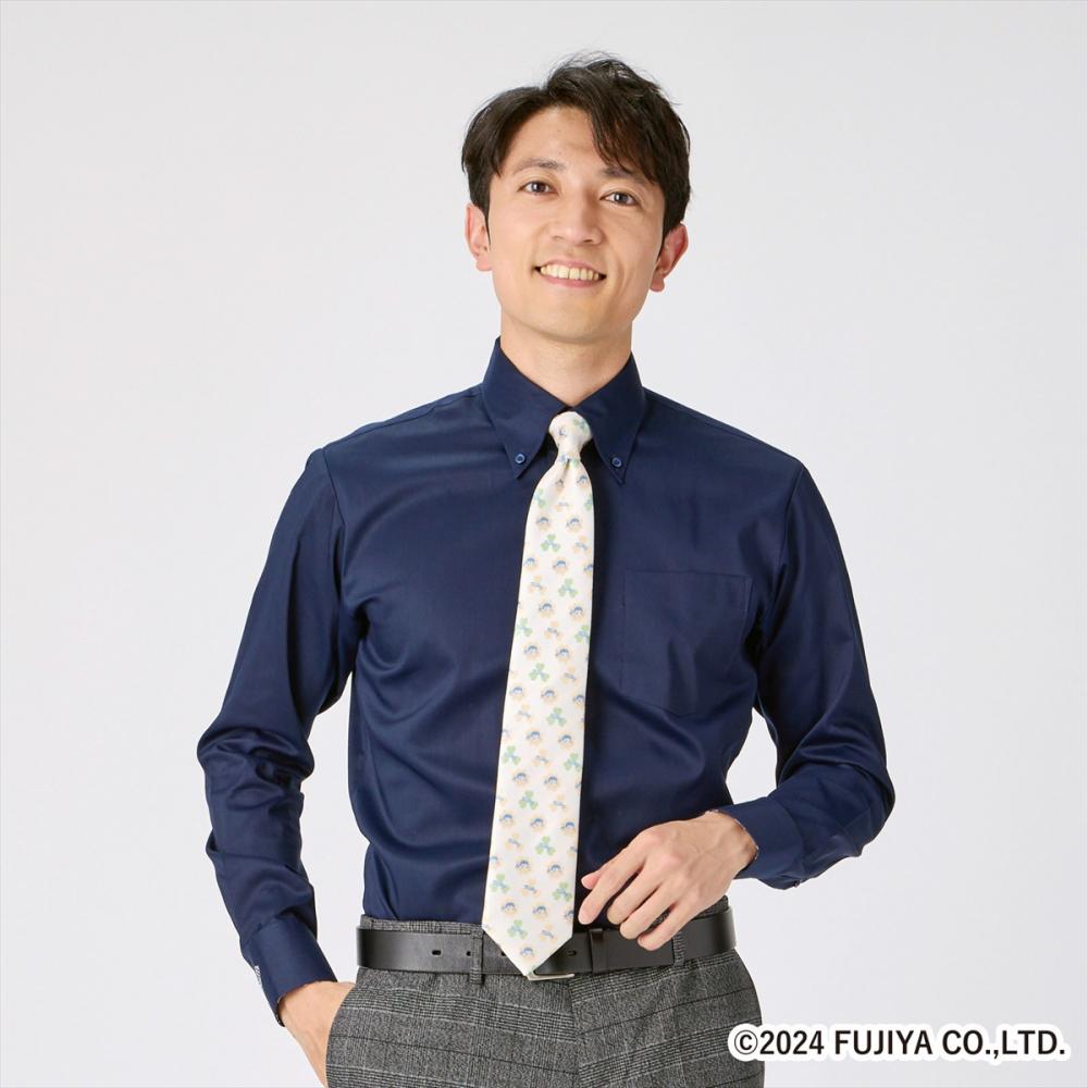 【ペコちゃん×TOKYO SHIRTS】 ボタンダウン 長袖 形態安定 ワイシャツ