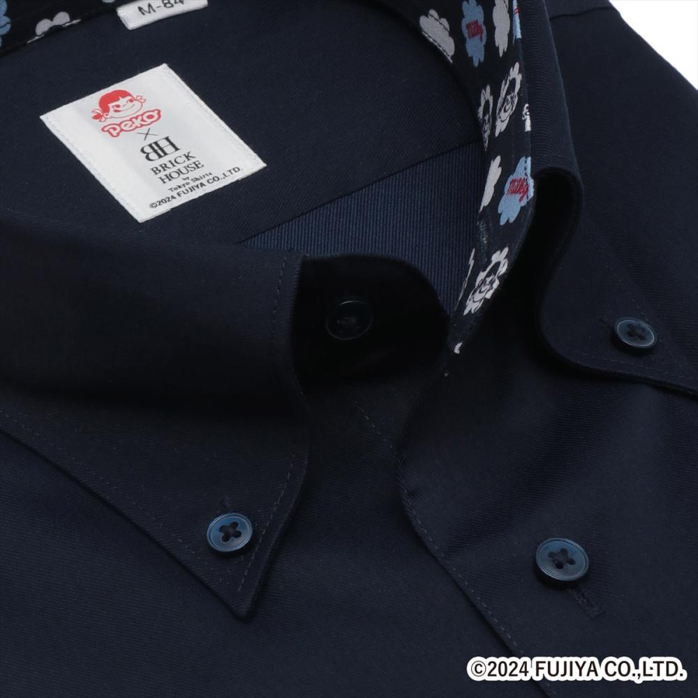 【ペコちゃん×TOKYO SHIRTS】 ボタンダウン 長袖 形態安定 ワイシャツ