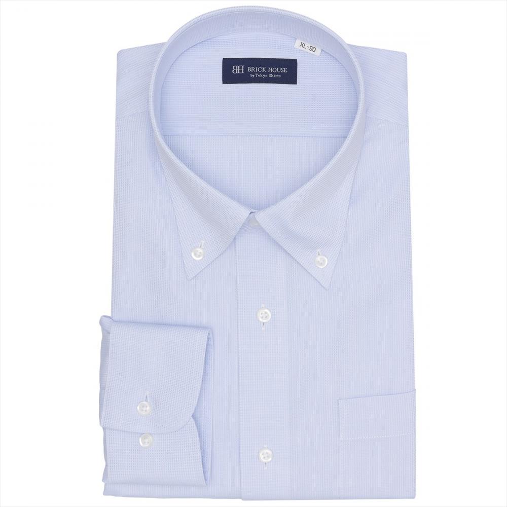 ボタンダウン 長袖 形態安定 ワイシャツ 大きいサイズ