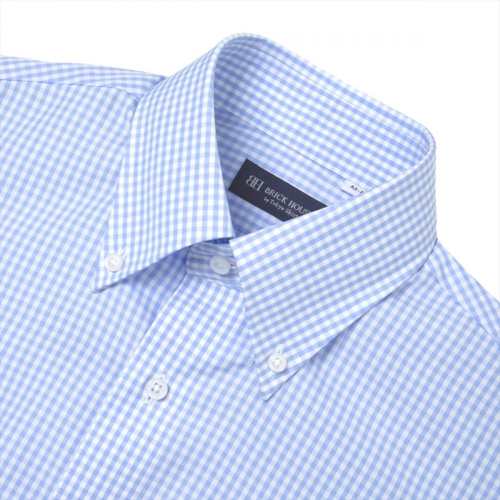 【着ごこち研究室】肩甲骨が動くシャツ ボタンダウン 長袖 綿100% 形態安定 ワイシャツ