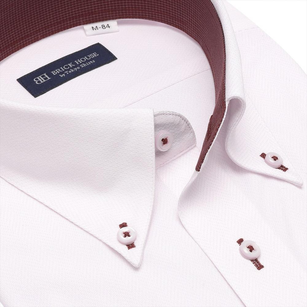 ボタンダウン 長袖 形態安定 ニットシャツ ストレッチ ワイシャツ