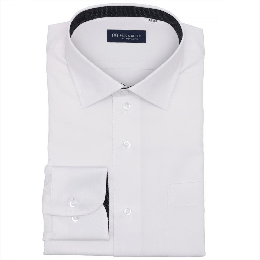 【COFREX】 ワイド 長袖 形態安定 ワイシャツ