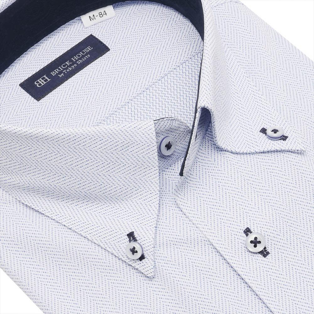 ボタンダウン 長袖 形態安定 ニットシャツ ストレッチ ワイシャツ