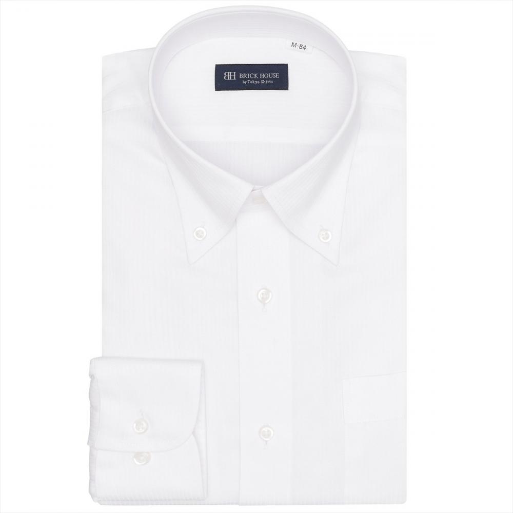 ボタンダウン 長袖 形態安定 ワイシャツ