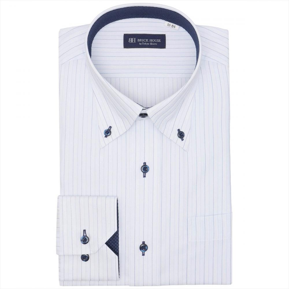 ボタンダウン 長袖 形態安定 ワイシャツ