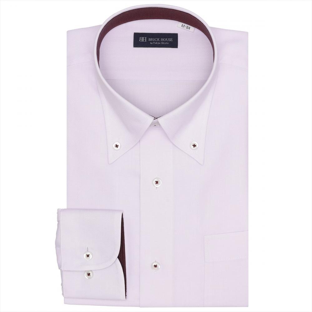 ボタンダウン 長袖 形態安定 ワイシャツ