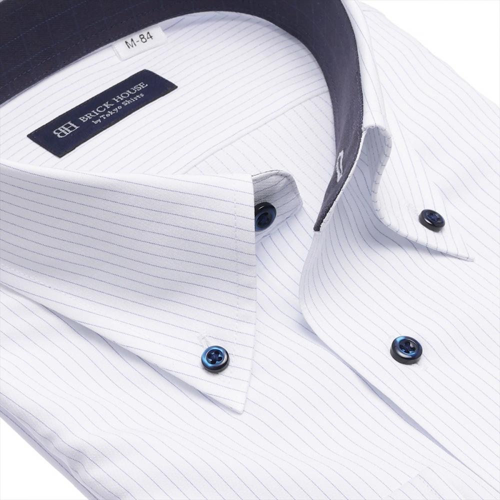 【COFREX】 ボタンダウン 長袖 形態安定 ワイシャツ