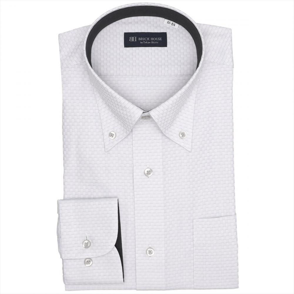 ボタンダウン 長袖 形態安定 ワイシャツ
