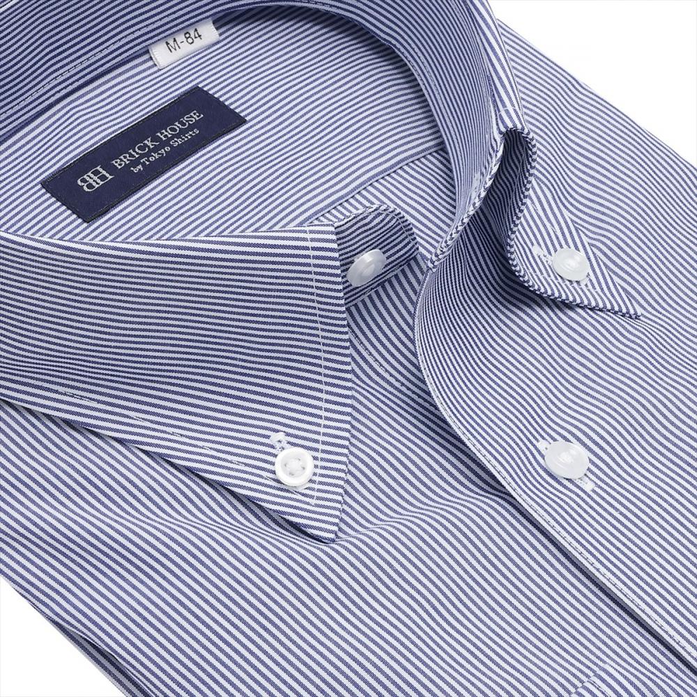 ボタンダウン 長袖 形態安定 ワイシャツ