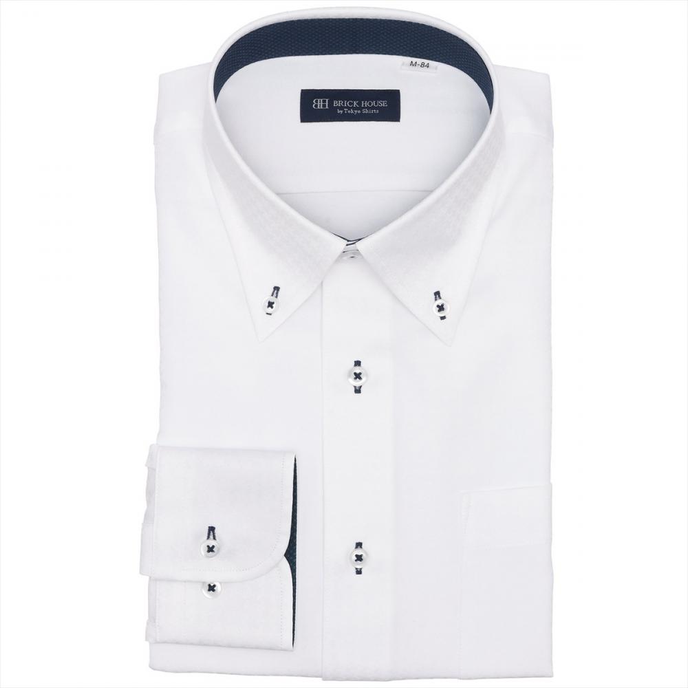 【COFREX】 ボタンダウン 長袖 形態安定 ワイシャツ