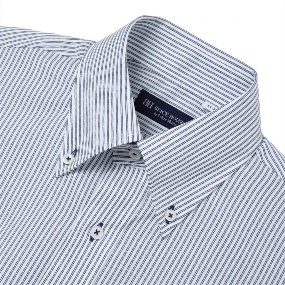 【着ごこち研究室】肩甲骨が動くシャツ ボタンダウン 長袖 形態安定 ワイシャツ