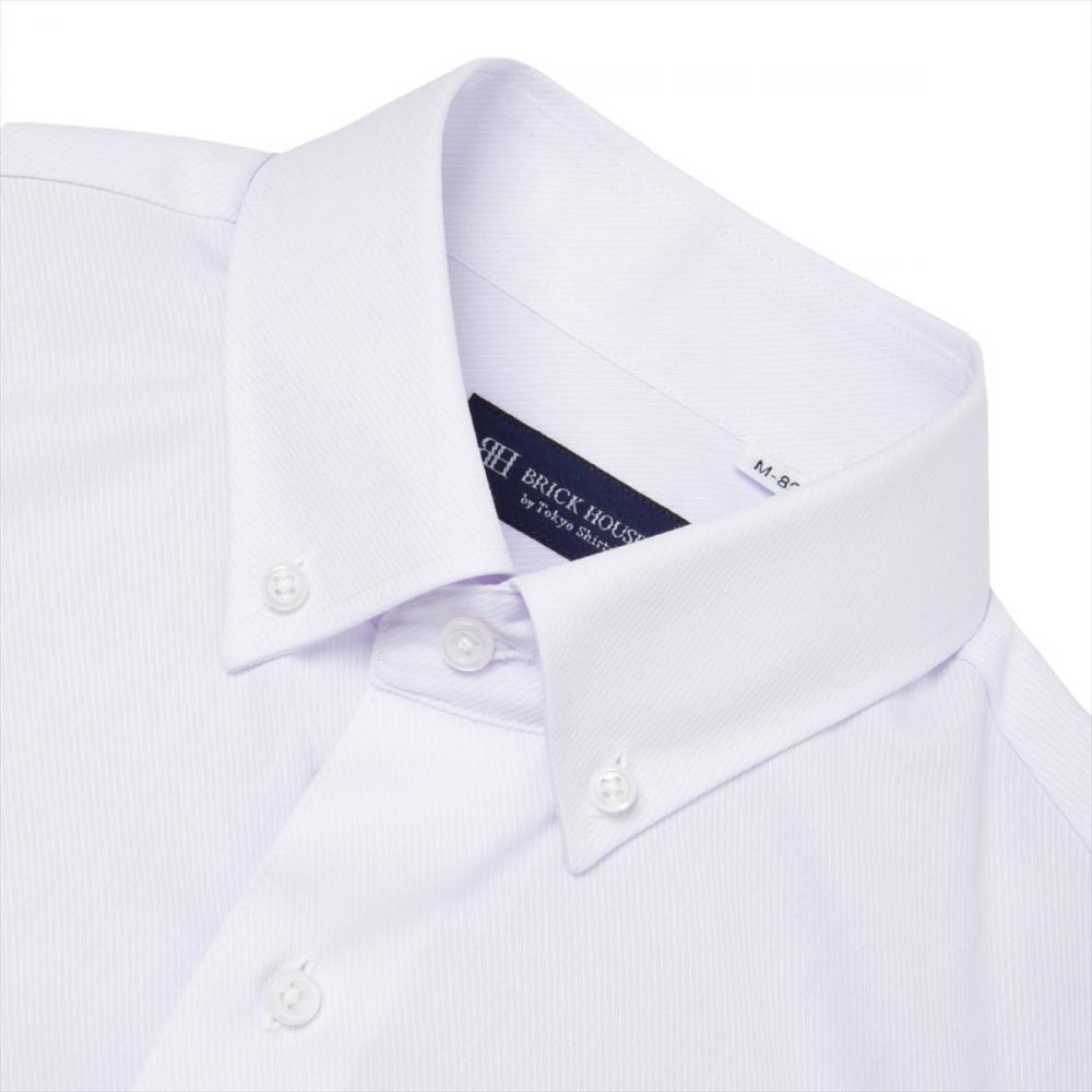 【着ごこち研究室】肩甲骨が動くシャツ ボタンダウン 長袖 形態安定 ワイシャツ