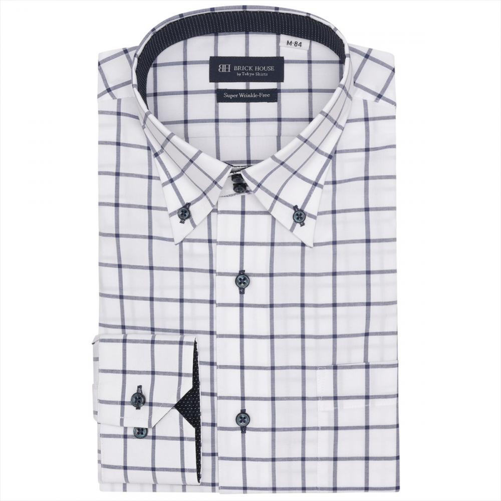 【超形態安定】 ボットーニ 長袖 形態安定 ワイシャツ