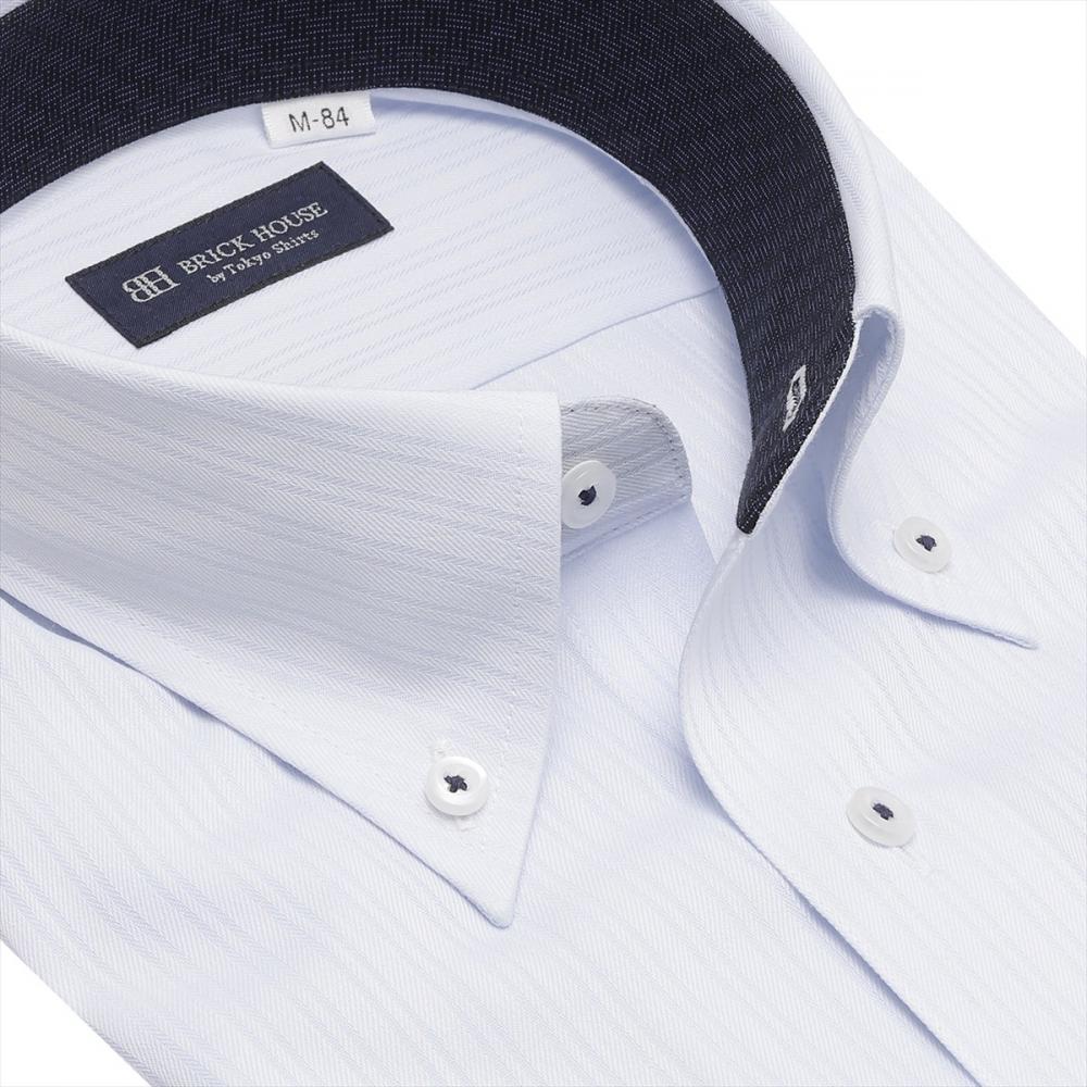 ボタンダウン 長袖 形態安定 ワイシャツ