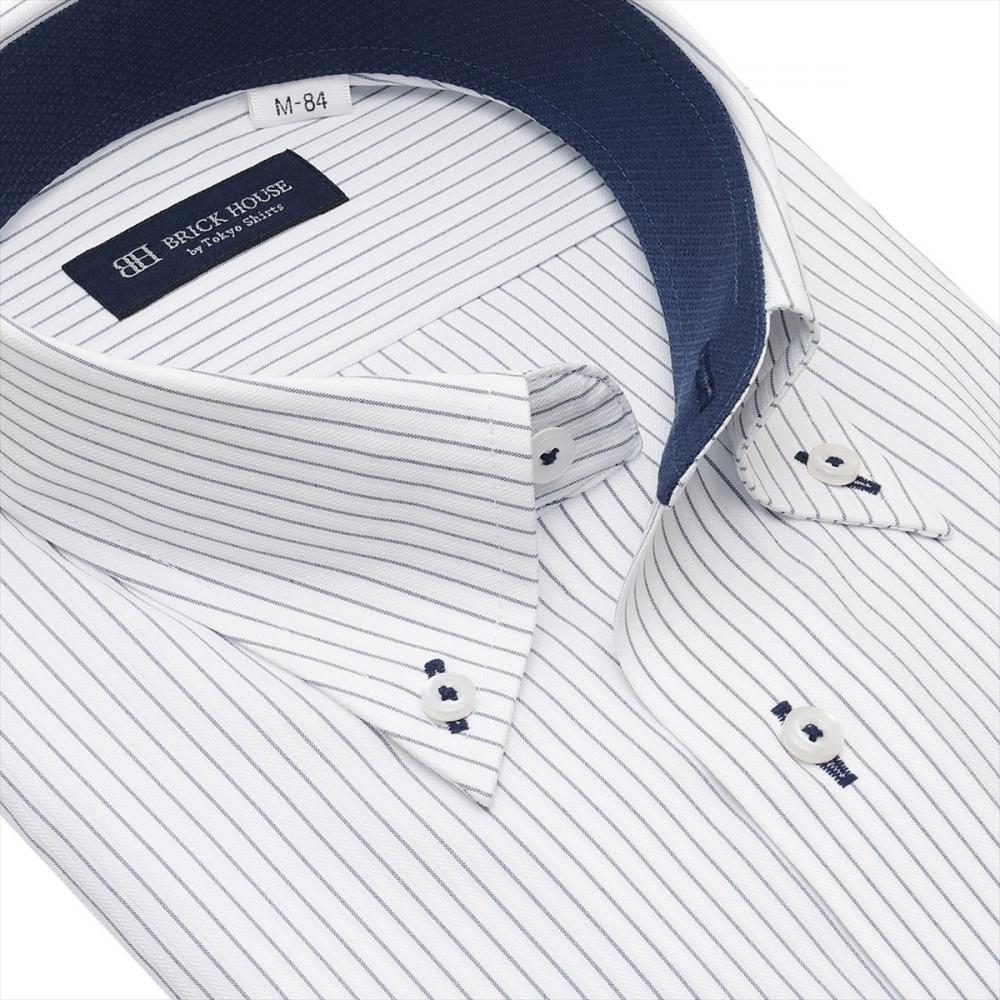 【COFREX】 ボタンダウン 長袖 形態安定 ワイシャツ