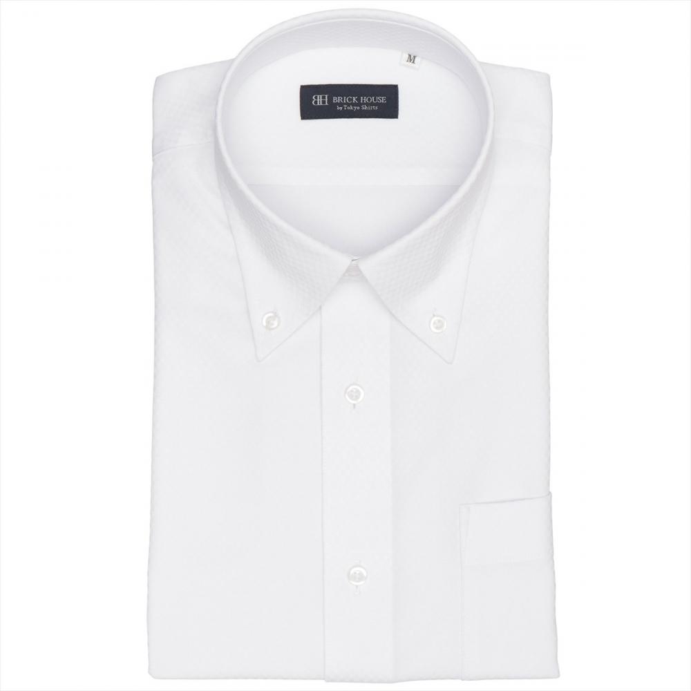 【COFREX】 ボタンダウン 半袖 形態安定 ワイシャツ