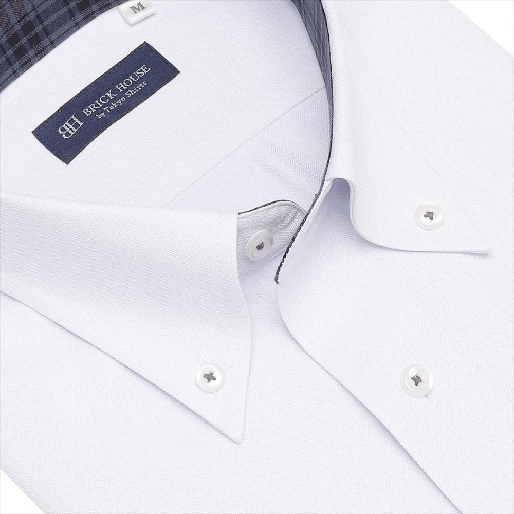 【COFREX】 ボタンダウン 半袖 形態安定 ワイシャツ