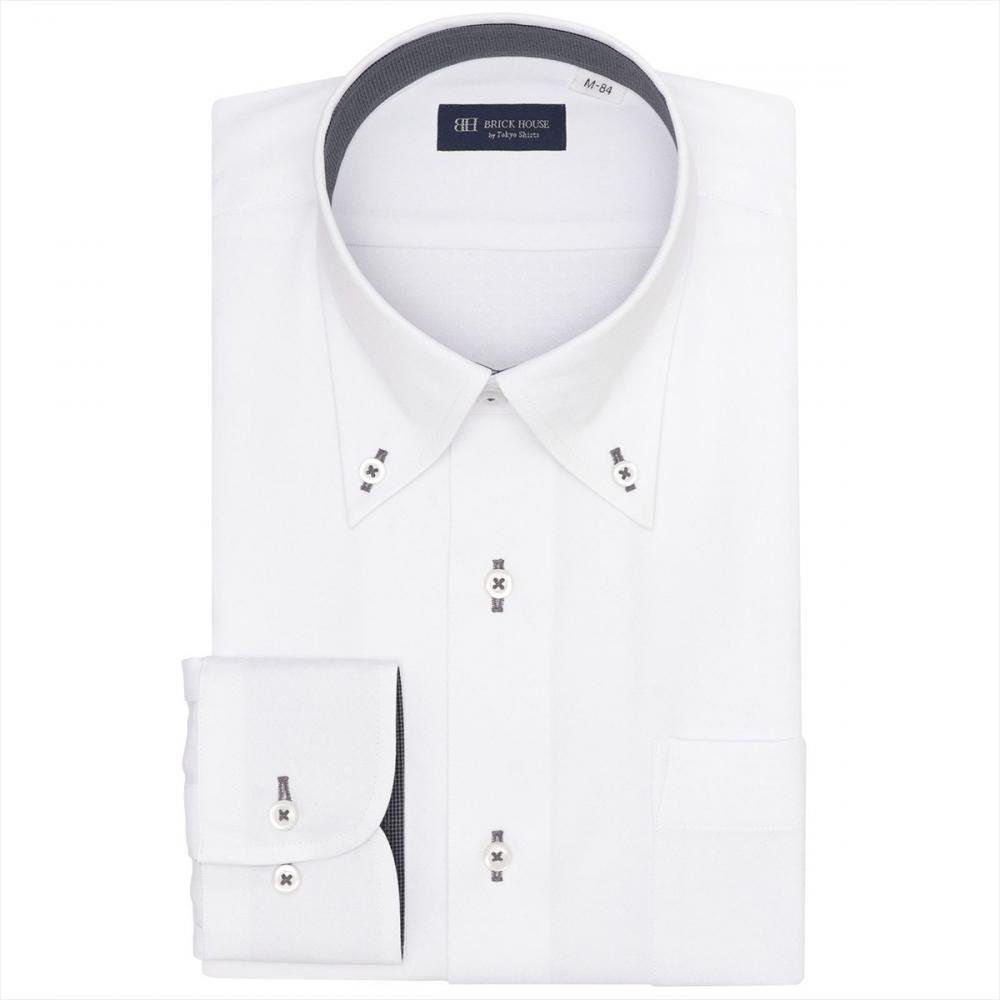 【COFREX】 ボタンダウン 長袖 形態安定 ワイシャツ