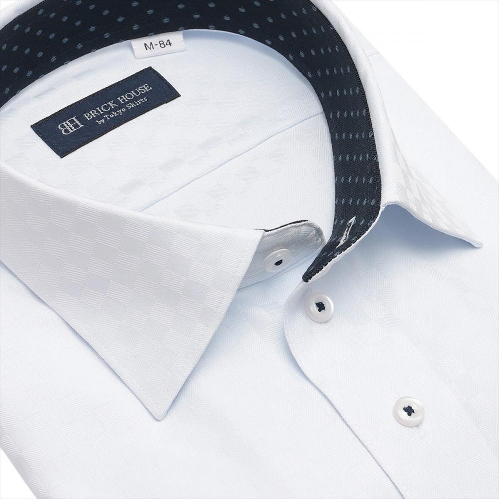 【COFREX】 ワイド 長袖 形態安定 ワイシャツ