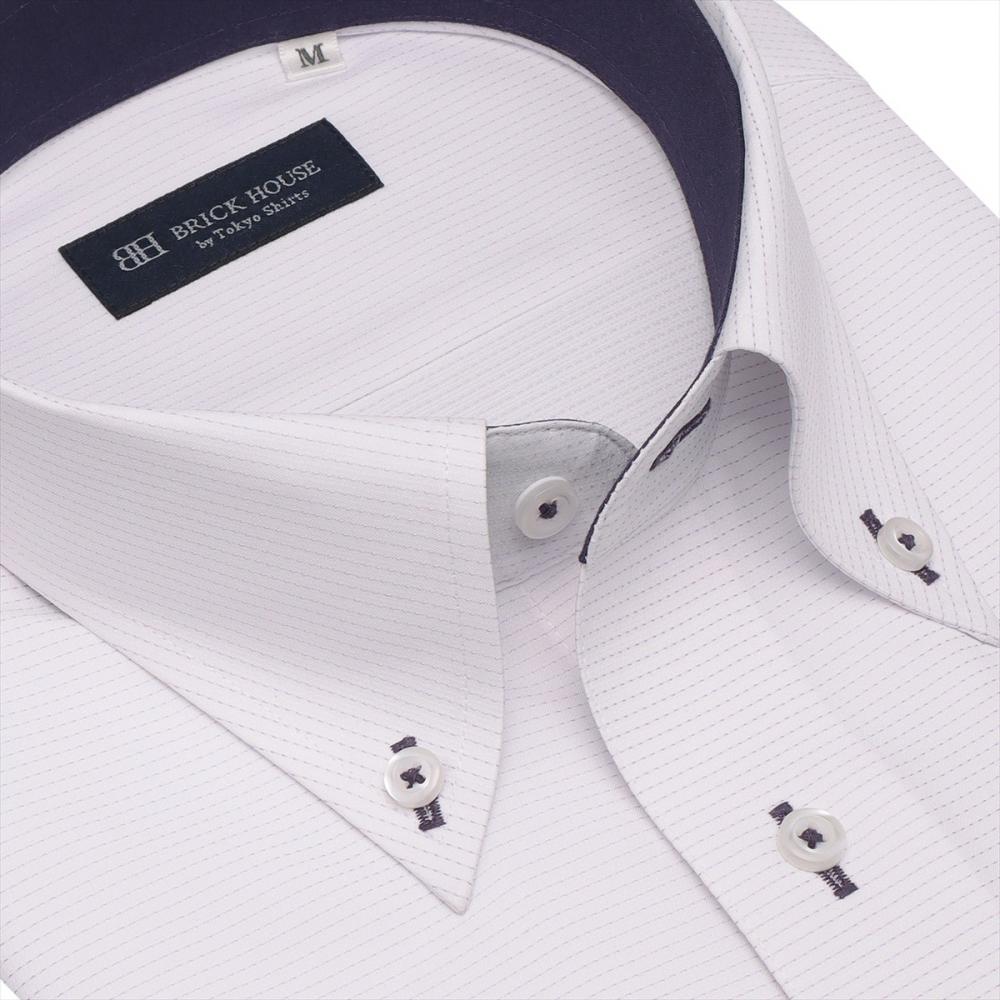 【COFREX】 ボタンダウン 半袖 形態安定 ワイシャツ