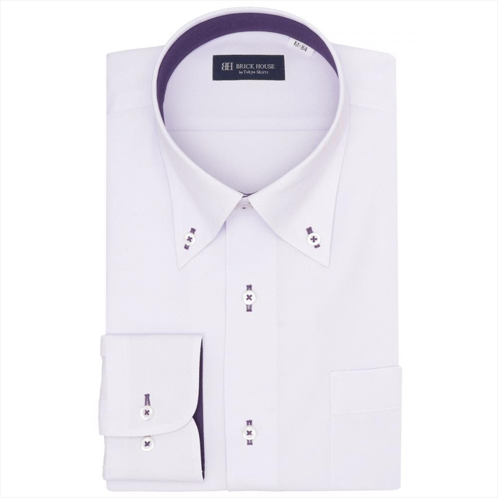 【COFREX】 ボタンダウン 長袖 形態安定 ワイシャツ