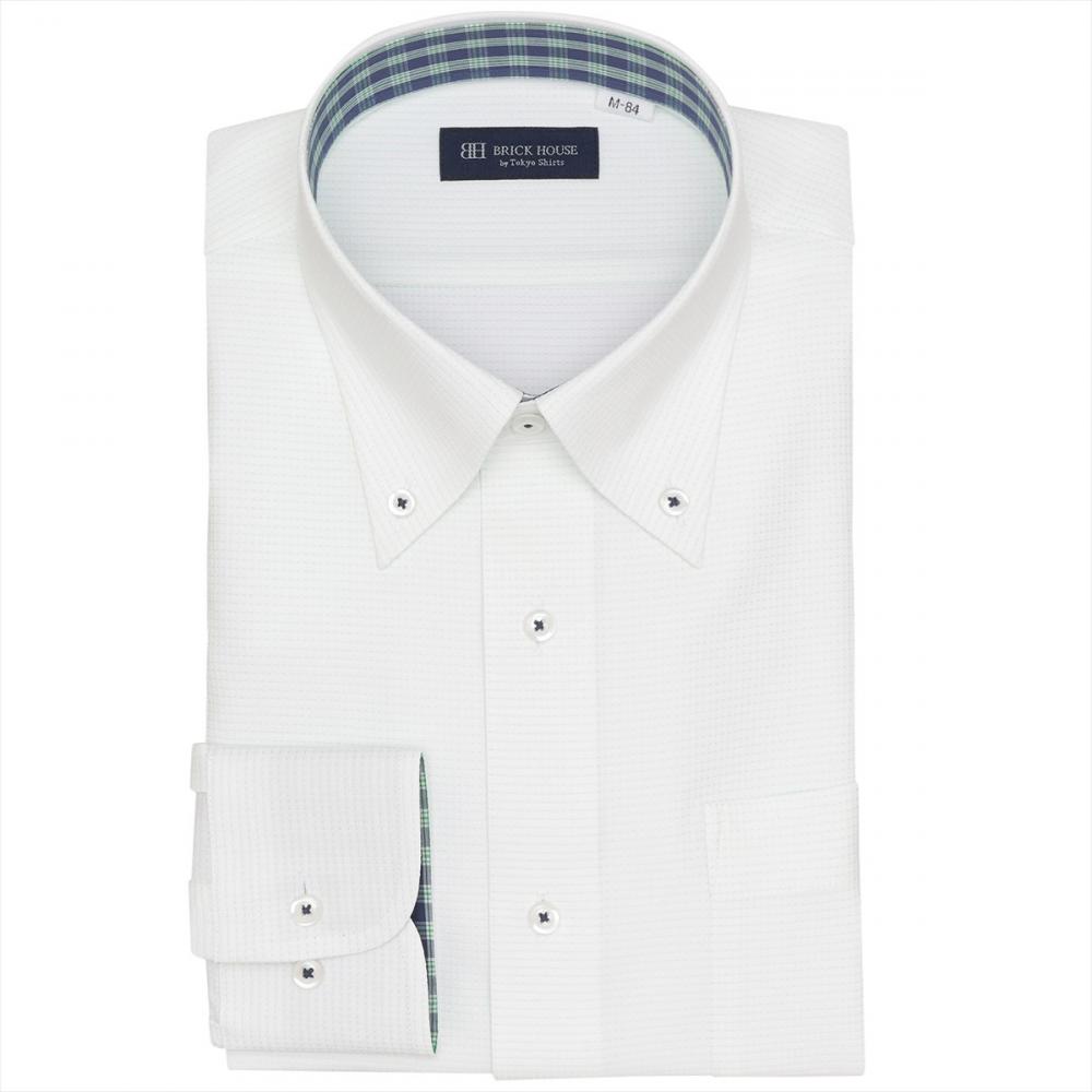 【COFREX】 ボタンダウン 長袖 形態安定 ワイシャツ